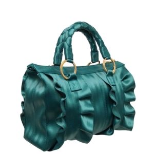 Harveys Original Seatbelt Bag Lola Satchel Rare Teal Green
